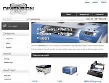 Tablet Screenshot of dimension.co.nz