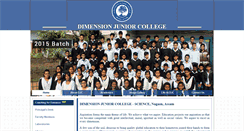 Desktop Screenshot of dimension.org.in