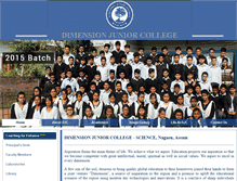 Tablet Screenshot of dimension.org.in